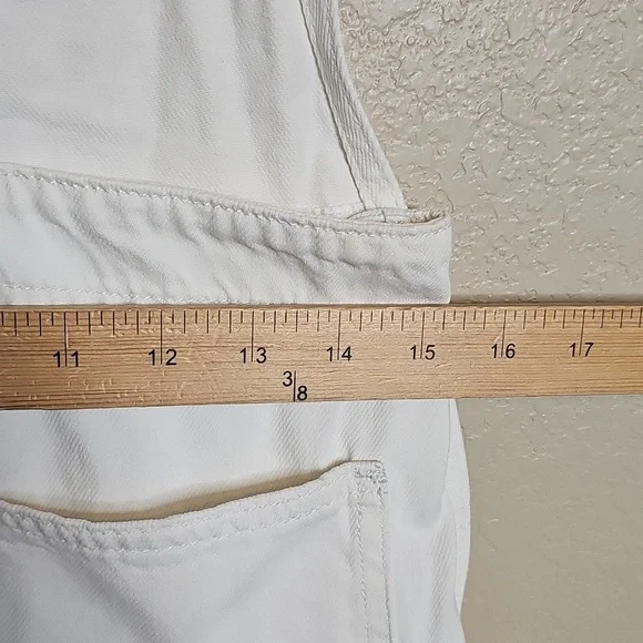 NWT Sandrine Rose Small Women's White Denim Overalls - Picture 9 of 10